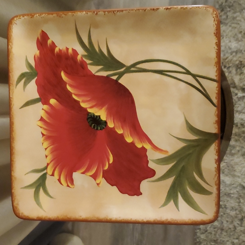 Pier 1 Imports Poppies Salad Plate